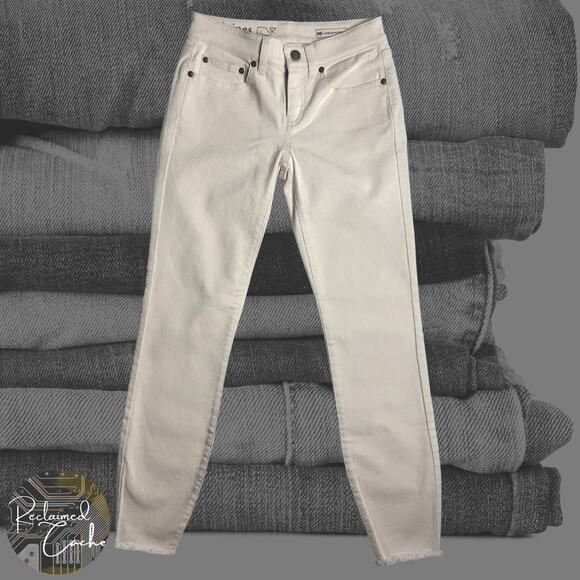 Vineyard Vines Raw Hem 5 Pocket Skinny Denim - Size 00 - Picture 1 of 12